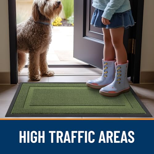 Front Door Mat Outside 47x23 (Classic Green / 47" x 23")