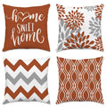Throw Pillow Covers 16x16 (Burnt Orange / 16" x 16" (Pack of 4))