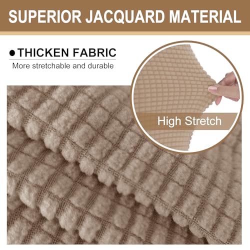 Stretch Futon Cover Armless Bed Slipcover (Camel / Futon)