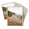 11x14 Natural Oak Wood Picture Frames Set of 15 (Set of 15 / Beige Oak / 11x14 in)