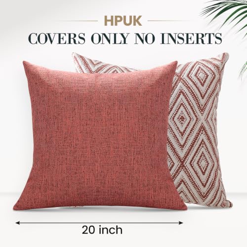 Throw Pillow Covers 20x20 (Coral / 20" x 20" (Pack of 4))