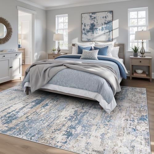Area Rugs 6x9 for Living Room (Lightbluebrown / 6' x 9' (Rectangular))