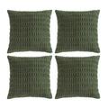 4 Packs Decorative Throw Pillow Covers for Living Room Couch Bed (20" x 20" (Pack of 4) / Olive Green)