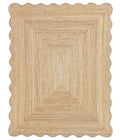 Wave Scalloped Natural Jute Runner Rug Boho Jute Rug Hallway Entryway Runner Rug (Natural / 2'6"x6' (Runner))