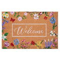 Butterfly Garden Welcome Doormat (Butterfly Garden Welcome / 1'5" x 2'5" (Rectangular))