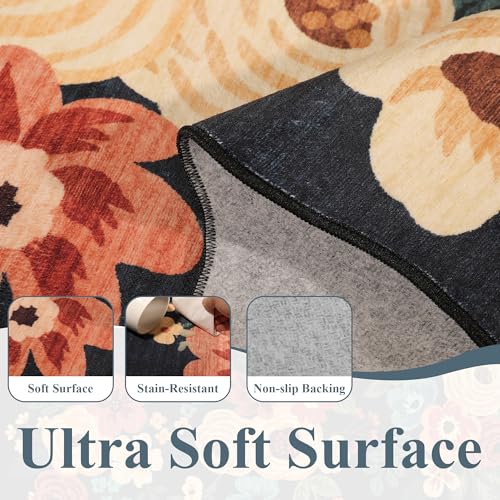 5x7 Area Rugs for Bedroom (Navy Blue (Big) / 5' x 7' (Rectangular))