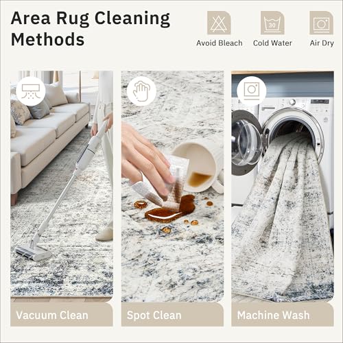 5x7 Area Rugs Blue (Blue/Ivory / 5' x 7' (Rectangular))