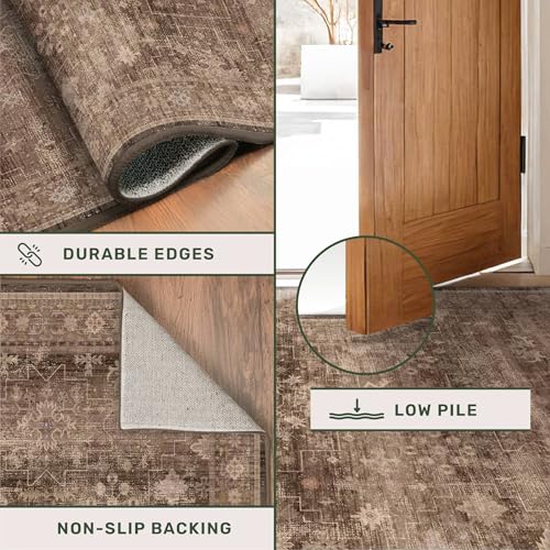 Brown Rug for Living Room 10x14 (10' x 14' (Rectangular) / Brown)