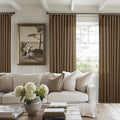 Dutch Cocoa Pinch Pleat Linen Curtains 84 Inches Long 60 Inch Wide 1 Panel (Dutch Cocoa / 60"W x 84"L (Pack of 1))