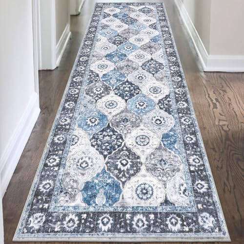 HEBE Hallway Runner Rug 2'8''x8' (Multi-blue / 2'8" x 8' (Rectangular))