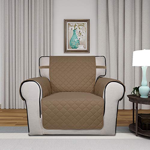 Reversible Chair Sofa Cover Dog Couch Covers for Sofa (Small / Camel/Ivory)