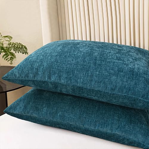 Decorative Standard Throw Pillow Covers 26 X 20 Inches Ocean Blue (26" x 20" (Pack of 2) / Ocean Blue)