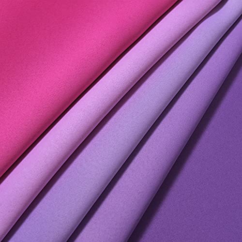 Ombre Pink and Purple Curtains for Bedroom (52"W x 72"L (Pack of 2) / Pink and Purple)