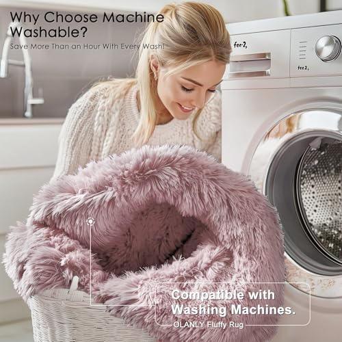2x4 Machine Washable Runner Rugs for Hallway (2x4 Ft / Blush)