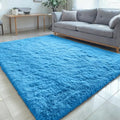 5x8 Machine Washable Large Area Rugs for Living Room (5x8 Ft / Bright Blue)