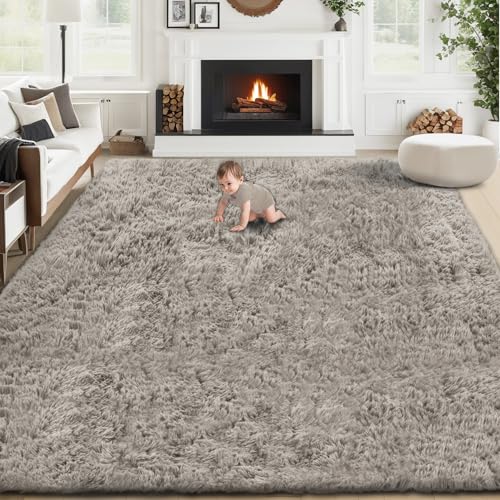 6x9 Area Rugs for Living Room (Grey Camel / 6' x 9' (Rectangular))