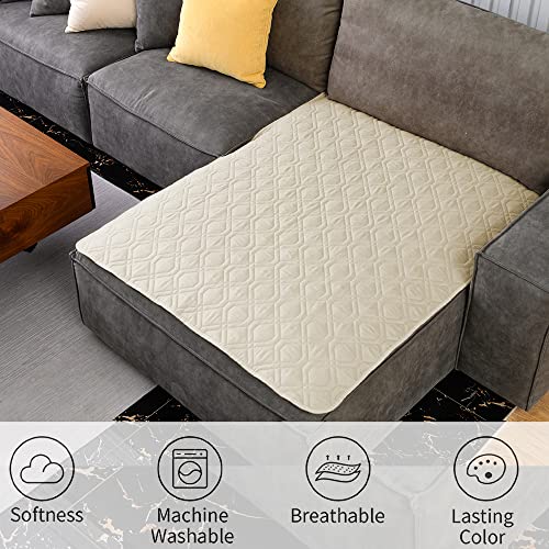 Waterproof Blanket Reversible Dog Bed Cover Pet Blanket for Furniture Bed Couch Sofa (40x50 Inch (Pack of 1) / Ivory)