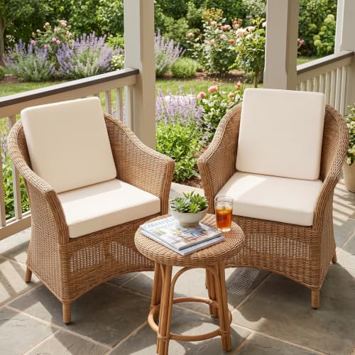 4 Pcs Stretch Cushion Covers (Beige / Seat Cover)