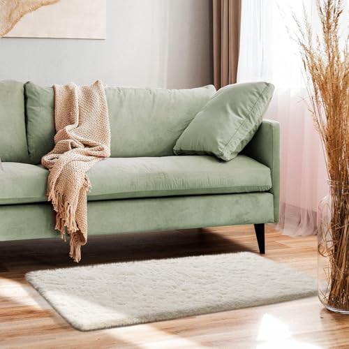 Small Ivory Entryway Throw Rugs for Bedroom (2- Ivory / 2' x 4' (Rectangular))