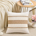 Set of 1 Boho Neutral Decorative Throw Pillow Cover 20x20 Inch for Couch Bed Sofa (20" x 20" (Pack of 1) / Neutral)