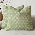 Decorative Floral Print Throw Pillow Covers 18×18 Lime Green (18" x 18" (Pack of 2) / Lime Green)
