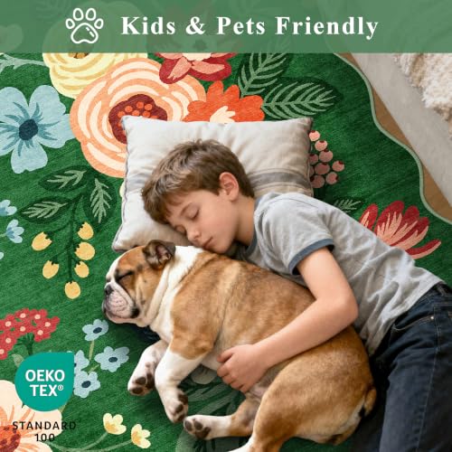 2x3 Rug for Entryway (Dark Green (Big) / 2' x 3' (Rectangular))