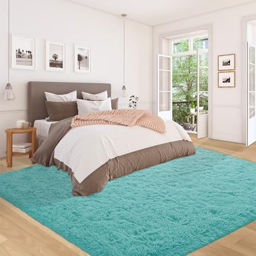 5x8 Area Rug for Living Room (Teal Blue / 5' x 8' (Rectangular))