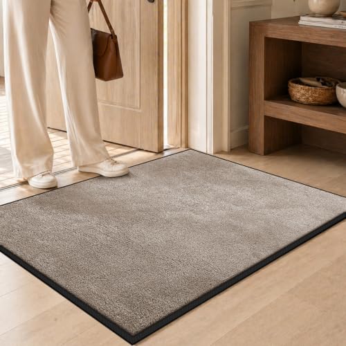 Super Absorbent Front Door Mat (Beige / 2' x 4' (Rectangular))
