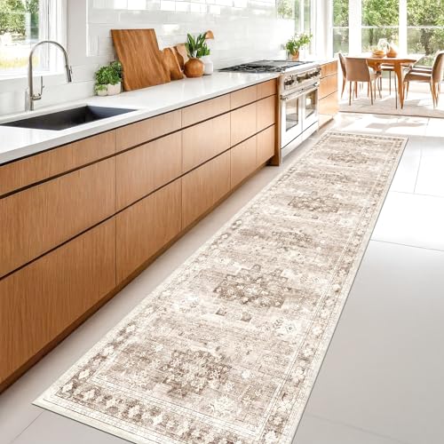 Non Slip Hallway Runner Rug (2' x 10' (Runner) / Latte / Beige)