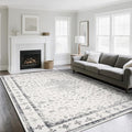 8x10 Washable Area Rugs for Living Room (8' x 10' (Rectangular) / Gray-white)