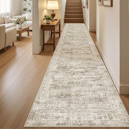 Hallway Runner Rug 2'6"x10' Non (Brown / 2'6" x 10' (Runner))