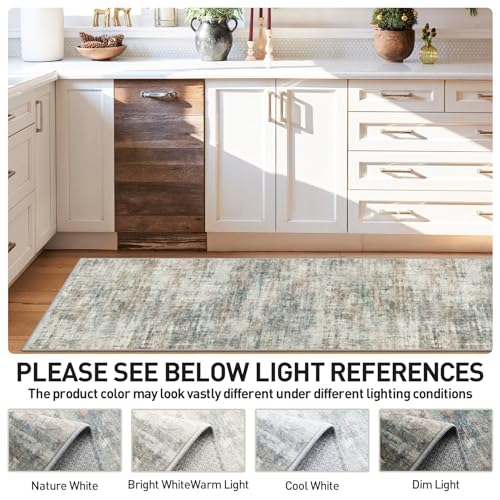 2'6''x8' Runner Rugs Washable Rug (Multi Color / 2'6" x 8' (Runner))