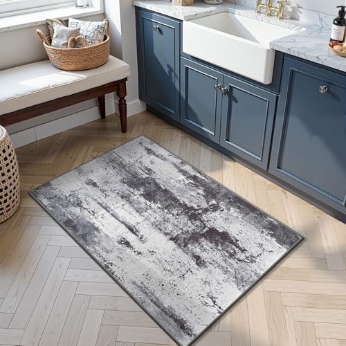 Entryway Rug 2x3 Door Mat for Indoor Entrance (Slate Grey / 2' x 3' (Rectangular))