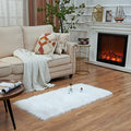 Ultra Soft Fluffy Shaggy Area Rug Faux Fur Rug Chair Cover Seat Pad Fuzzy Area Rug for Bedroom Floor Sofa Living Room (White / 2' x 4' (Rectangular))
