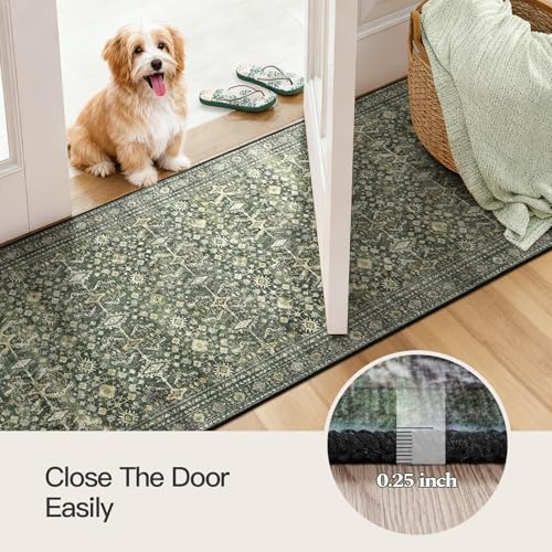 2x6 Area Rugs for Hallways (Green / 2' X 6' (Rectangular))