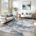 6x9 Area Rugs for Living Room (Blue White / 6' x 9' (Rectangular))