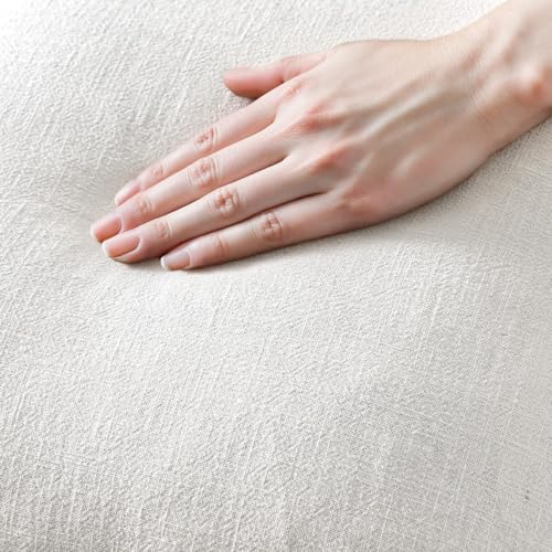 Boho Linen Fringe Decorative Throw Pillow Covers White 20x20 (20" x 20" (Pack of 2) / White)