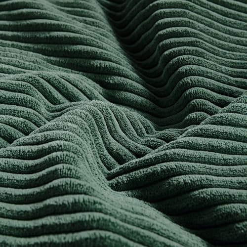 Set of 2 Dark Green Decorative Throw Pillow Covers 20x20 Inch for Living Room Couch Bed (Dark Green / 20" x 20" (Pack of 2))
