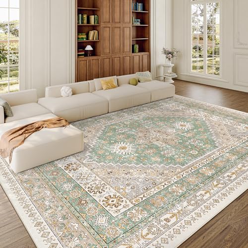 8x10 Area Rugs for Living Room (Green/Brown / 8' x 10' (Rectangular))