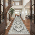 Hallway Runner Rug 3x16 Washable Kitchen Runners Long (Black / 3' x 16' (Runner))