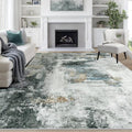 8x10 Area Rugs for Living Room Washable Bedroom Dining Room Black Gold (Black Gold/Multi / 8' x 10' (Rectangular))