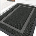 Front Door Mat Outside 29.5x17 (Black / 29.5" x 17")