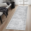 Runner Rug 2x5 Washable Non (Grey / 2' x 5' (Runner))