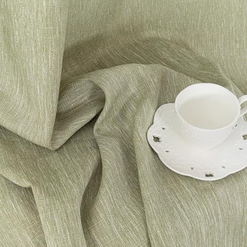 Sage Green Living Room Curtains 84 Inch Length 2 Panels Set (50"W x 84"L (Pack of 2) / Sage Green)