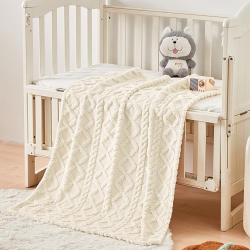 Sherpa Baby Blanket (02 Cream / 30"x40")