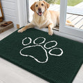Dog Door Mat for Muddy Paws 36x24 (Blackish Green / 36" X 24")