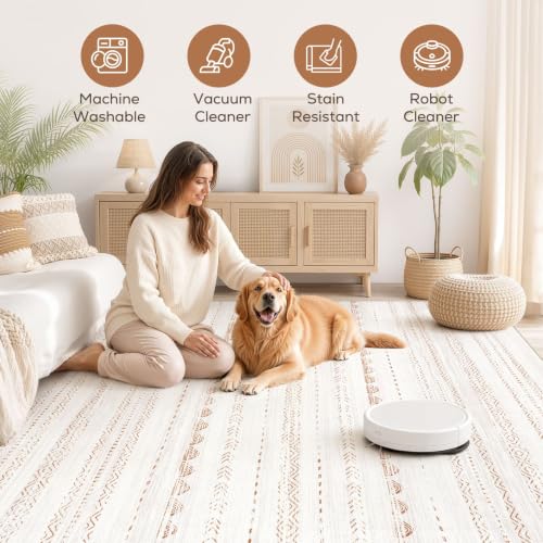 8x12 Area Rugs Living Room (Beige Brown / 8' X 12' (Rectangular))