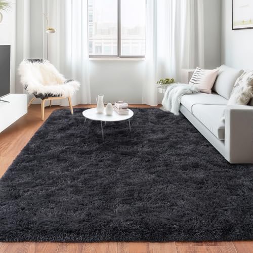 Rugs for Bedroom 4x6 (4' x 6' (Rectangular) / Charcoal Gray)