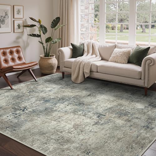 8x10 Area Rugs for Bedroom (Light Grey Blue / 8' x 10' (Rectangular))