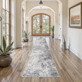 2x10 Washable Runner Rug for Hallway (Grey / 2' x 10' (Runner))